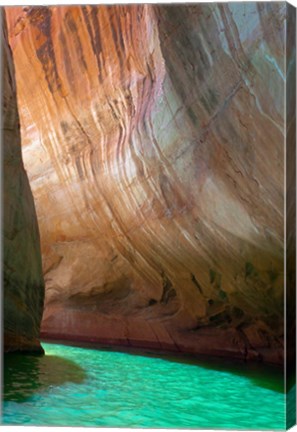 Framed Detail Of Escalante River Tributary, Utah Print