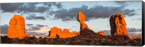 Framed Arches National Park Balanced Rock Panorama, Utah Print