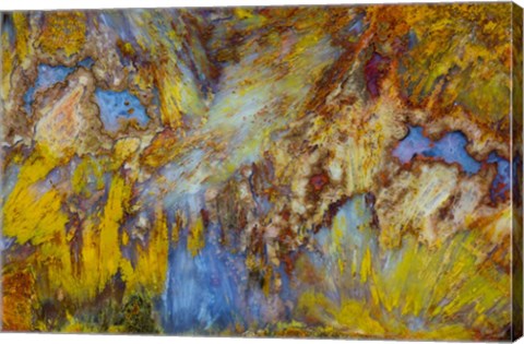 Framed Colorful Agate Design Print