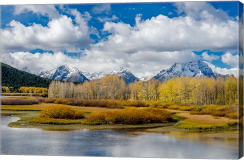 Framed Grand Teton National Park Panorama, Wyoming Print