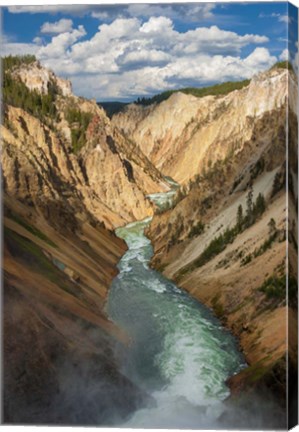 Framed Yellowstone River, Wyoming Print