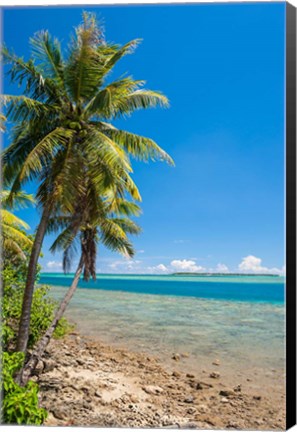 Framed Coast Around Merizo, Guam Print