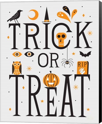 Framed Festive Fright Trick or Treat I Print