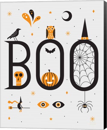 Framed Festive Fright Boo Print