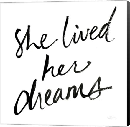 Framed She Lived Her Dreams Print