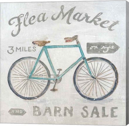 Framed White Barn Flea Market IV Print