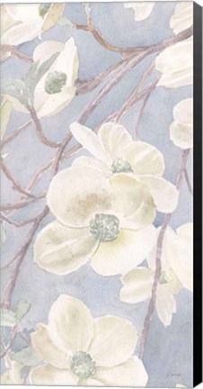 Framed Breezy Blossoms II Sage Print