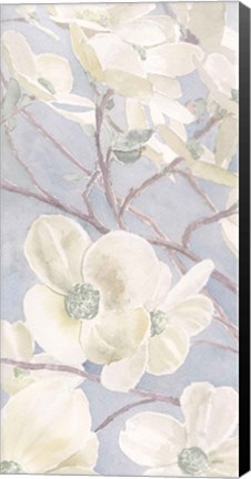 Framed Breezy Blossoms I Sage Print