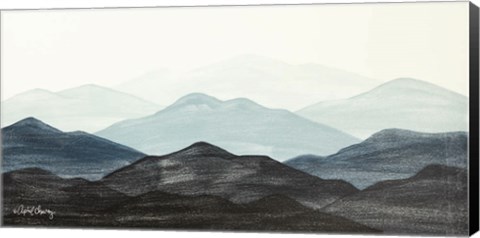 Framed Blue Ridge Mountain Range I Print