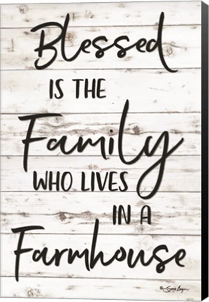 Framed Blessed is the Family Print