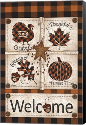 Framed Autumn Welcome Print