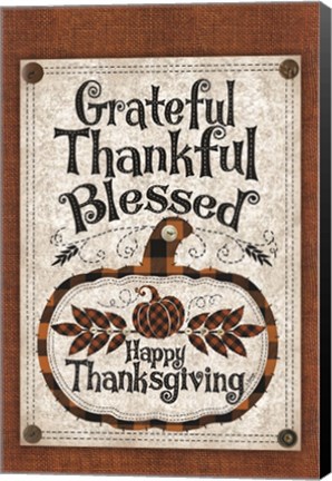 Framed Blessed Thanksgiving Print