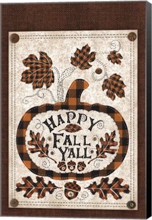 Framed Happy Fall Y&#39;all Print