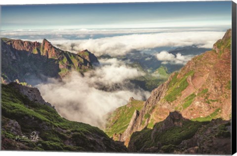 Framed Over the Clouds Print