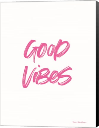 Framed Good Vibes Print