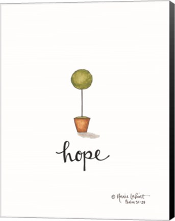 Framed Little Hope Topiary Print