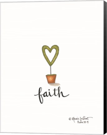 Framed Little Faith Topiary Print