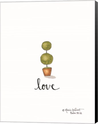 Framed Little Love Topiary Print