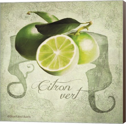 Framed Vintage Limes Citron Print