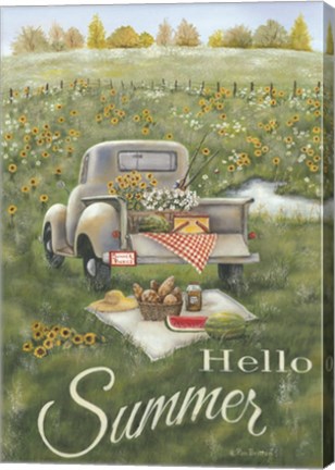 Framed Hello Summer Print