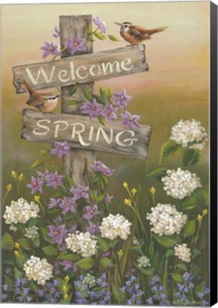 Framed Welcome Spring Print