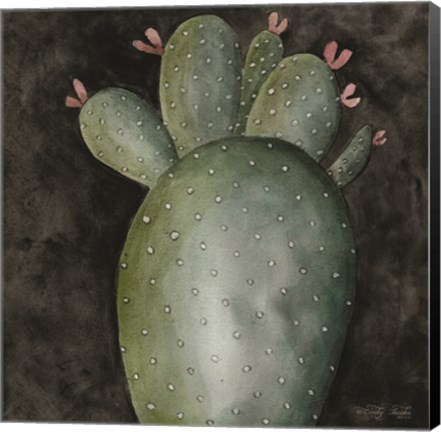 Framed Big Blooming Cactus II Print