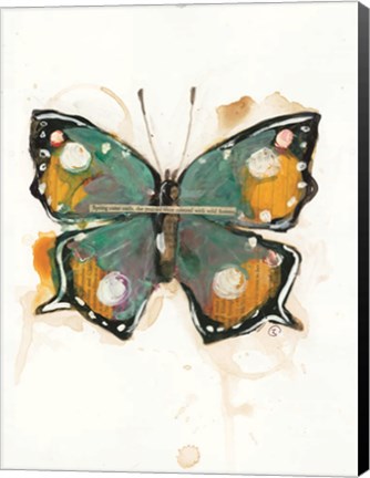 Framed Collage Butterfly Print