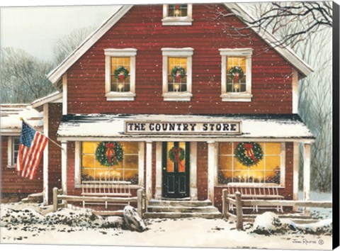 Framed Country Christmas Print