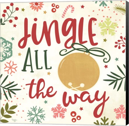 Framed Jingle All the Way Print