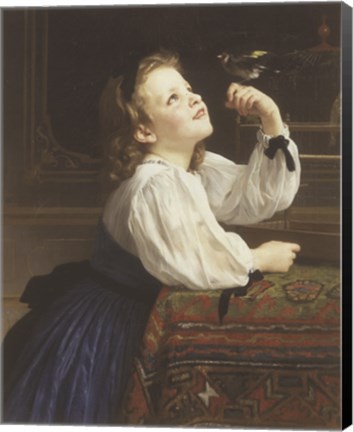 Framed L&#39;Oiseau Cheri, 1867 Print