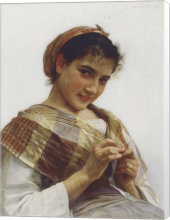 Framed Breton Girl, 1889 Print