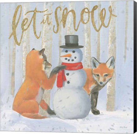 Framed Christmas Critters Bright III Print