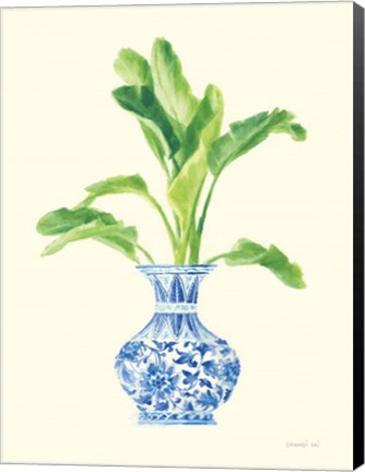 Framed Palm Chinoiserie I Print