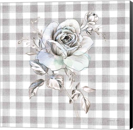 Framed Sketchbook Garden IX Checker Print