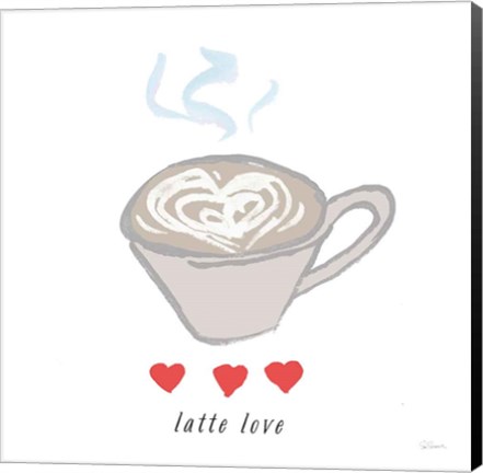 Framed Latte Love Print