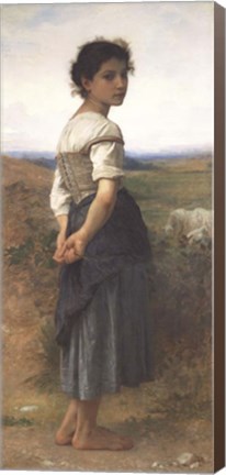 Framed Young Shepherdess, 1885 Print