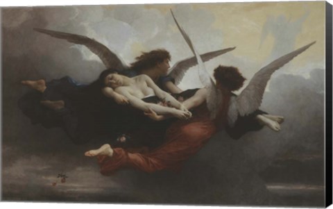 Framed Une Ame Au Ciel (A Soul in Heaven), 1878 Print