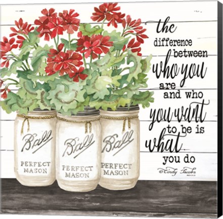 Framed White Jars - What You Do Print