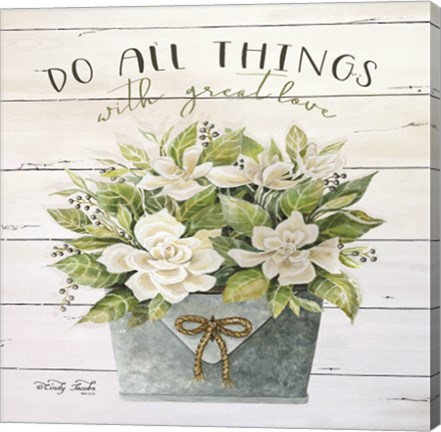 Framed Do All Things with Great Love Print