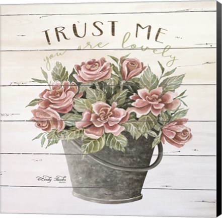 Framed Trust Me Print