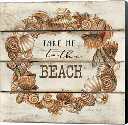 Framed Take Me to the Beach Print