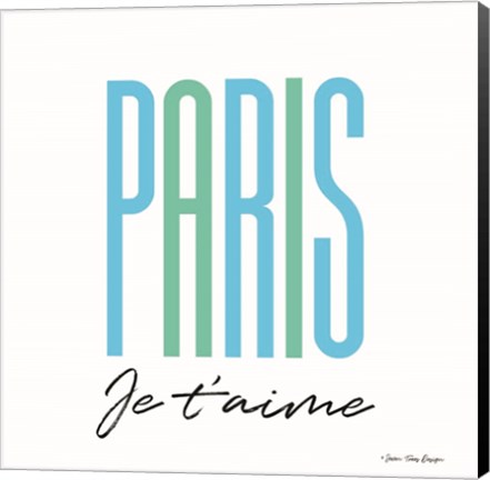 Framed Paris Je T&#39;aime Print