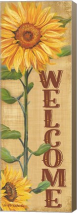 Framed Welcome Sunflower Print