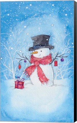 Framed Ornament Snowman Print