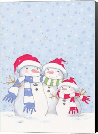 Framed Snow Family Print