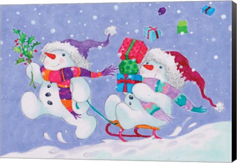 Framed Snow Pals Print