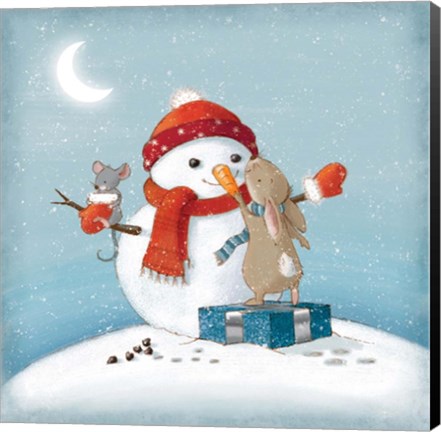 Framed Snow Pals II Print