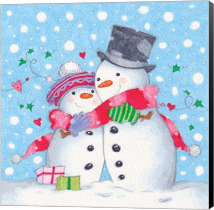 Framed Snowman Hug Print