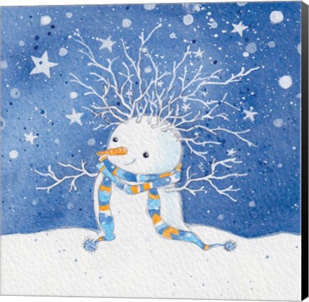 Framed Snowman Print