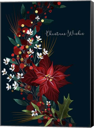 Framed Floral Wreath Print